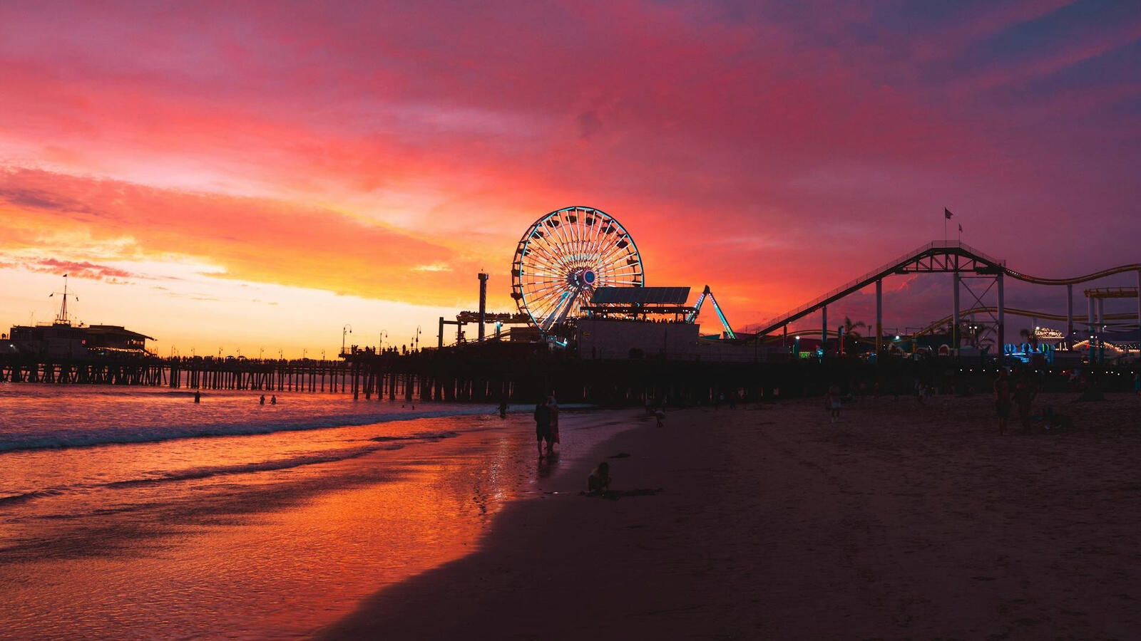 Santa Monica Pier Sunset Santa Monica Pier Sunset